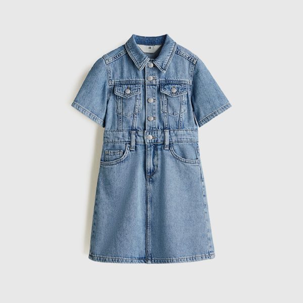 Cotton denim dress