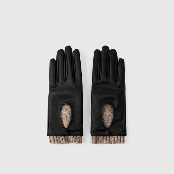Short combined gloves